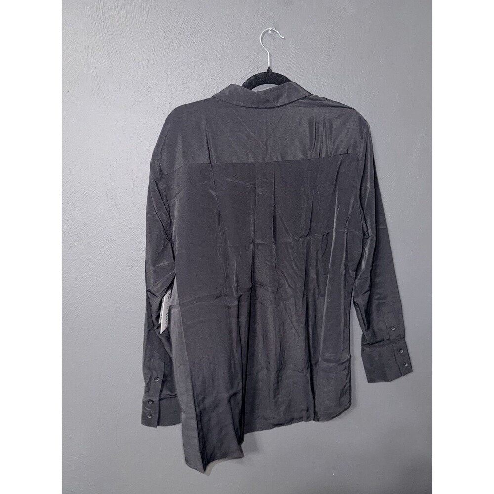 Nine West Shirt Womens XL Black Regular Fit Long Sleeve Button Down Collared - Picture 5 of 5